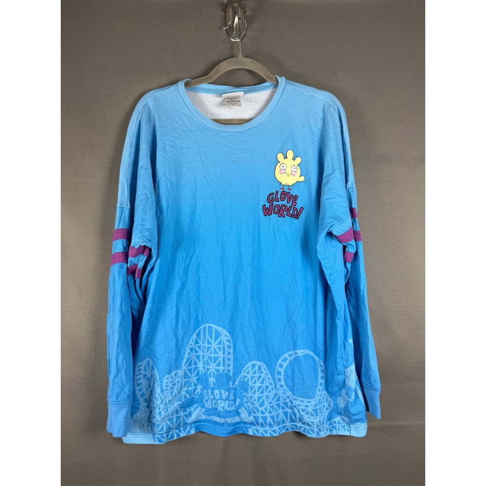 BoxLunch SpongeBob Spirit Jersey Womens L Blue Glove World Long Sleeve